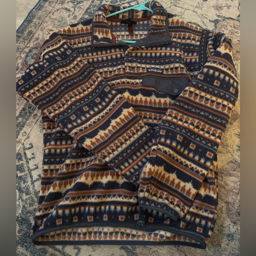 Patagonia Men's Multicolor Patterned Fleece Pullover